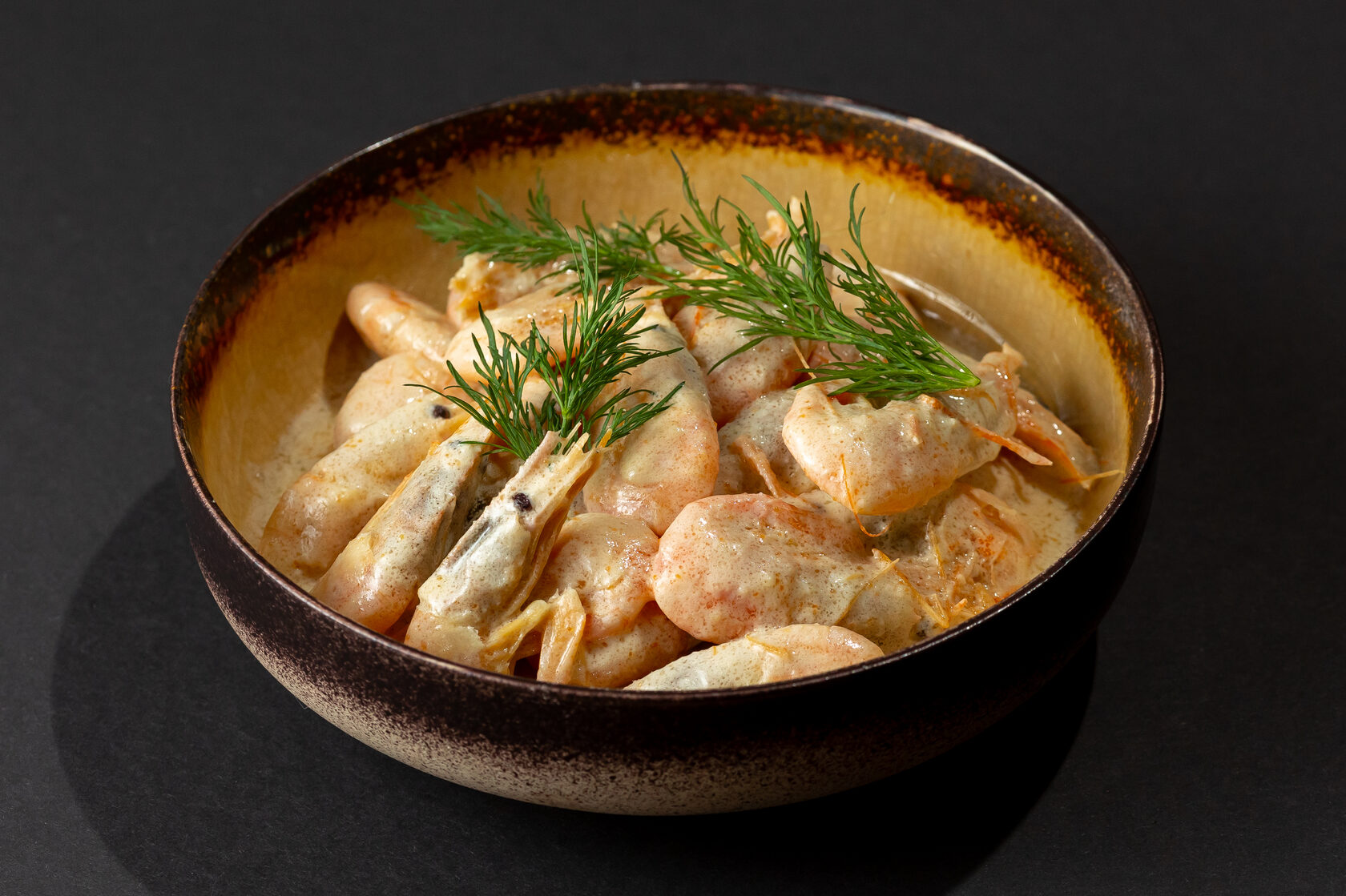 Креветки жареные Том кха